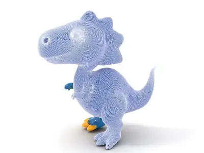 Cartoon Dinosaur Model Pack Low-poly 3D model