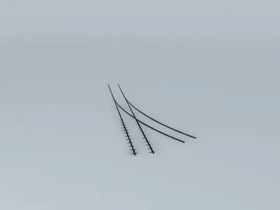 Eco Rail Dirty Yard Left Point Old Steam Days Free 3D model