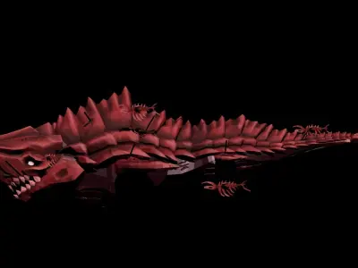 Corpse Leviathan Low-poly 3D model