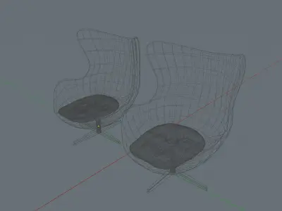 Furniture - Egg Chair Free 3D model