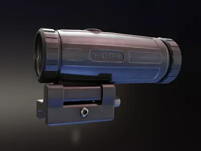 Holosun XM3 Magnifier Low-poly 3D model