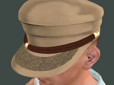 Greek Fishermans Hat Package  3D model