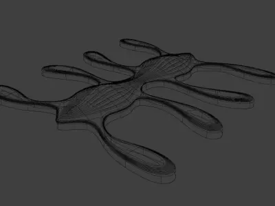 3D Model of a Modern Airport Low-poly 3D model