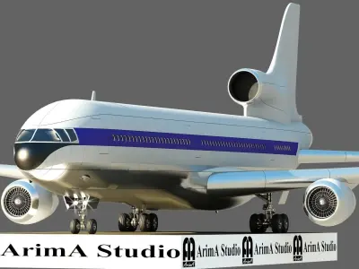 3D model of Airplane  Lockheed L-1011 TriStar 3D model