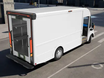 Electric Delivery Vehicle 3D model