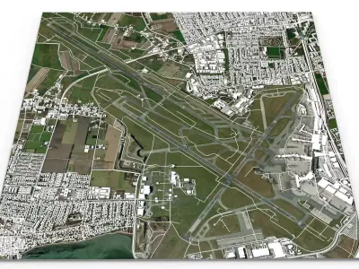 Kastrup Copenhagen Airport Denmark  3D model