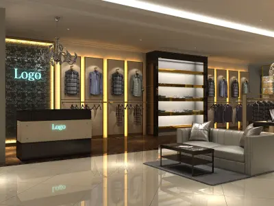 Clothing Store Collection 03 3D model