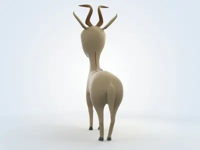 Cartoon Kudu 3D model