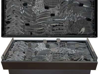 Seafood showcase 4 3D model