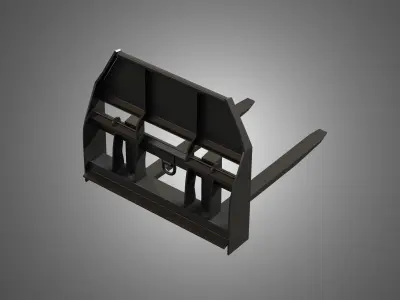 Pallet Fork - Spare Part for JCB Skid Steer Loader 3D model