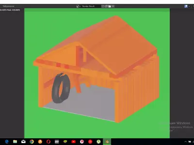 abandoned barn Free low-poly 3D model