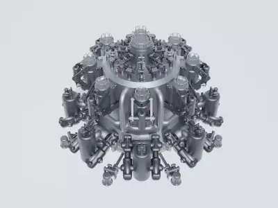 Scifi Nuclear Reactor Free 3D model