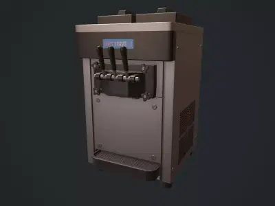 Ice Cream Machine Soft Serve Low-poly 3D model