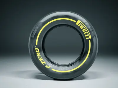 Pirelli Pzero Racing Slick Tire 3D model