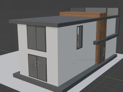 Modern Home with a Porsche tooning japanese style Free 3D model