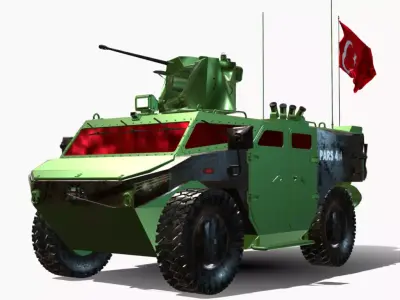 Pars 4x4 Fnss Low-poly 3D model