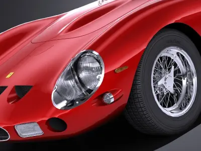 LowPoly Ferrari 250GTO 1962 Low-poly 3D model