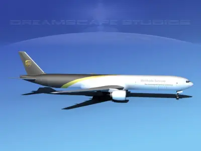 Boeing 777-300 UPS 3D model