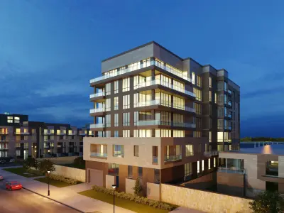 Residential building exterior Scene 3D model 3D model