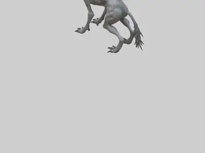 Mutated Wolf model Low-poly 3D model