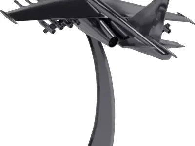 statuette Low-poly 3D model