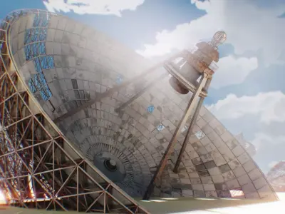 Satellite Dish Free 3D model