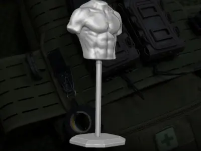 Body Armor Display 3D printable files for Action Figures 3D print model