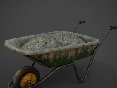 construction tools Low-poly 3D model