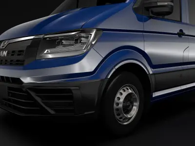 MAN TGE Chassi DoubleCab L2 2017 3D model