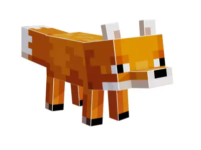 Minecraft Fox 3D Model 3D model