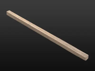 Wood Beam 06 3D model