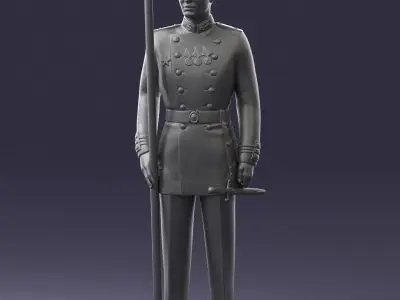 000112 Soviet Naval Officer in Parade Dress 0116 3D model
