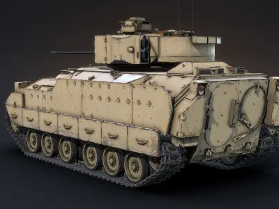 M2A2 Bradley Low-poly 3D model