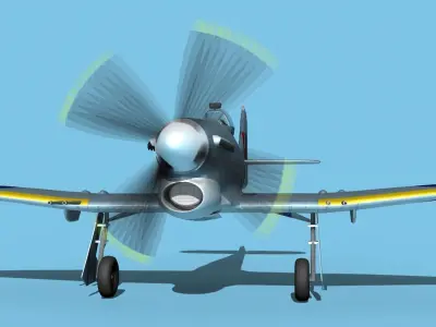 Hawker Hawker Tempest MK1 V03 3D model