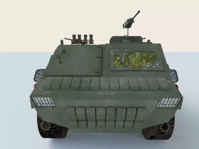 Military armored vehicle personnel carrier tank 3D model