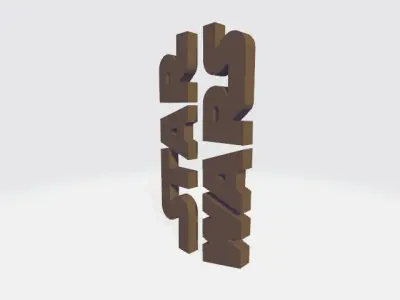 star wars logo 3d Free 3D model