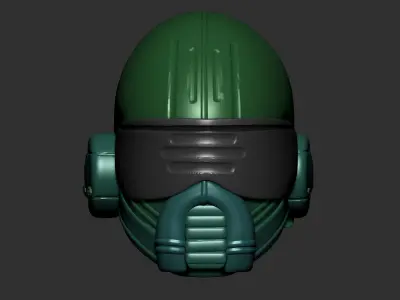 helmet high poly sculpt 3d printable  3D model