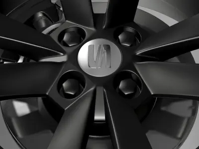 Seat Mii Vibora Negra wheel 3D model