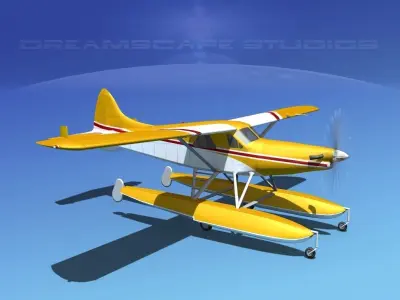 DeHavilland DHC-2 Turbo Beaver V19 3D model