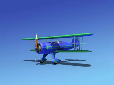 Waco YMF-5 V04 3D model