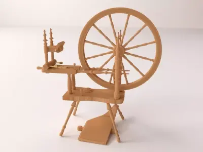 Spinning Wheel 3D model