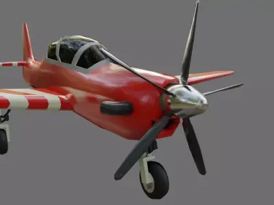 Airplane EMB 312 Tucano A29 - Aviao 3D model