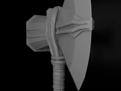 Stormbreaker-Thor viking axe Free 3D model