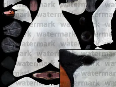 Realistic Swan 3D model