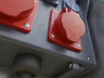 Industrial Distribution Socket Box High-Poly 3D model