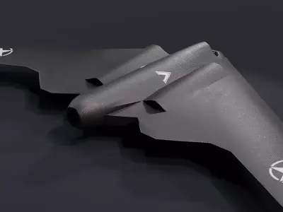 UCAV Stealth Drone 3D Model Free low-poly 3D model