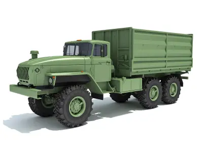URAL Military Truck Off Road 6x6 3D model