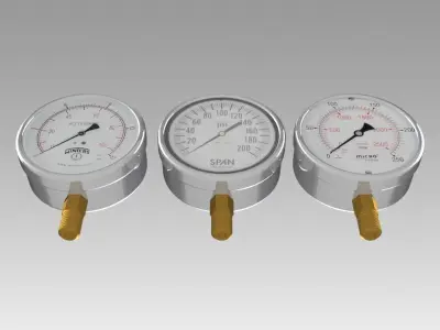 Pressure Gauge 3D model