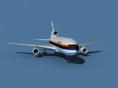 Lockheed L-1011-50 United Airlines 3D model