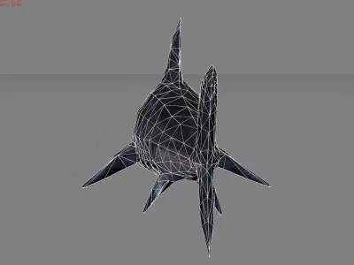 Shark Animal Low-poly 3D model